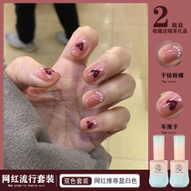 Undersea bailing red Tongan nail polish with nail polish 2022 new pop powder nude caricoloured plant chia gel