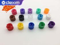 Color round four-tooth size circle blank non-printing hanger size ring size buckle ring label grain clip
