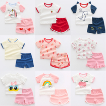 Summer Baby Short Sleeve Sports Suit Baby Clothes Toddler Children 1 Year Old 3 Children Boy Summer Clothing Girl Shorts