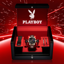 Официальная флагманская лавка часы Playboy мужские оригинальные 10 фирменных механических часов мужские студенческие ремни водонепроницаемые