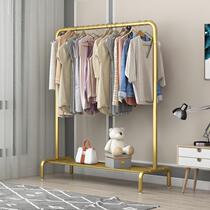 Hanger fashion single pole hanging hanger floor drying rack bedroom household coat rack simple folding clothes shelf