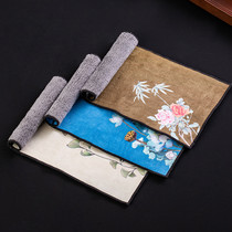 Painted tea cloth thickened absorbent tea tablecloth pot cotton linen kung fu tea set tea table towel rag tea ceremony accessories