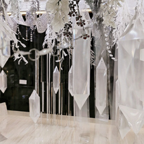  Creative festival props PVC sequins ice crystal pendant decoration diamond mall shop Meichen ceiling pendant arrangement