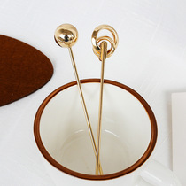 Girl ancient style Hanfu hair headgear daily Joker modern simple ball head plate hair one-character hairpin round ball hairpin