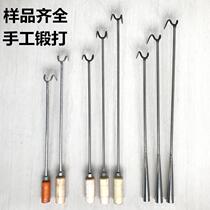 Stainless steel meat fork large household kitchen divided meat fork boiled meat fork barbecue baking utensils braised meat fork kitchen utensils