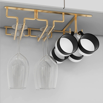 Stainless steel wine cup holder hanging upside-down ornaments red wine cup holder hanging household light luxury high-grade red wine rack wine rack