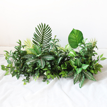 Tropical Green Plant Leaf Platoon Flower Emulation Road Leading Turtle Back Loose Tail Flower Groove Box Sales Department Commercial Street Potted Shop Decoration