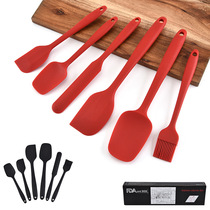 Silicone spatula 6-Piece Baking tool spatula cream brush barbecue baking brush silicone baking set