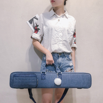Ranloesa bamboo flute bag flute bag anti-splashing flute bag antique 7 75cm thick portable shoulder