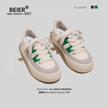 BEIER autumn harbor wind board shoes women Korean version of ulzzang Joker low canvas shoes women Japanese casual small white shoes
