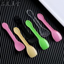 Mixing creative plastic spoon Cute pudding spoon Stand-alone ice cream spoon Dessert disposable coffee jelly