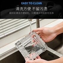 Damaged bag compensation crystal glass ashtray home living room large thick drop-proof ashtray