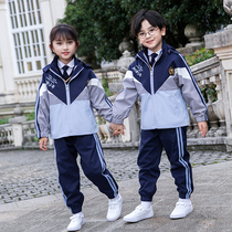 Kindergarten garden clothes autumn and winter suits childrens sports class uniforms autumn clothes thick three-piece sets