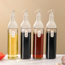 Oil bottle pot household kitchen without oil Glass oil pot set soy sauce vinegar seasoning bottle combination leak-proof special bottle
