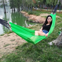 Ice silk mesh hammock outdoor breathable indoor summer household adult single double children swing ice silk mesh bed
