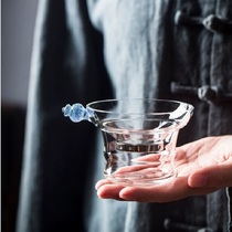 Hehe glass tea filter tea set new tea leak filter creative Bengzhu tea filter filter tea accessories