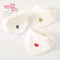 Water suction spat towel Milk Towel Baby Spring Autumn Newborn Gauze Scarf Triangle Yarn Towels Thickened Women Bao