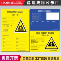 Hazardous waste production unit information disclosure bulletin board signs Jiangsu Provincial Ecological Environment Bureau supervision warning signs hazardous waste room signs hazardous waste storage facility signs