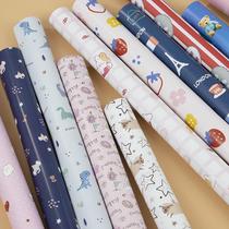 Send children children cartoon cute bear fresh Christmas birthday decoration gift box wrapping paper