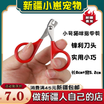 (Xinjiang) Xiaocui alloy steel pet nail clipper small 8cm cat dog nail clippers nail clippers