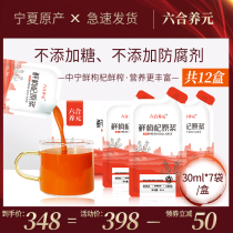 Fresh wolfberry puree Ningxia Zhongning red wolfberry juice raw liquid Fresh fruit freshly squeezed structure wolfberry Gou wolfberry juice drink lock fresh