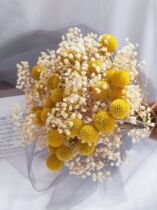 Dried flower bouquet Nordic wind bouquet golden ball bouquet small fresh bouquet ins living room ornaments bouquet