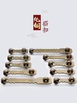 Door lock buckle door nose old padlock cabinet door imitation antique wood door retro wood door lock door nose lock copper door bolt