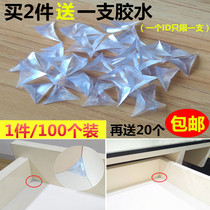 Drawer dust corner cabinet wardrobe Crystal corner dust-proof gray corner dust plug to solve dust dead corner triangle pad
