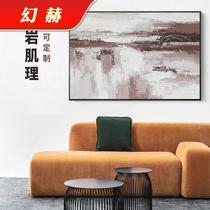 Modern simple decorative painting living room sofa background wall hanging painting porch hand-painted mural oil painting customization