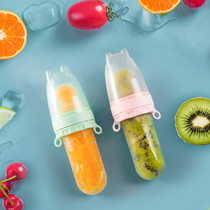 Baby bite fruit food supplement baby bag rice spoon feeding tool silicone molar artifact extrusion fruit and vegetable