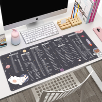  Cute shortcut office desk pad Oversized INS female computer keyboard mouse pad soft personality small fresh desktop pad
