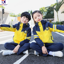 Childrens jackets uniforms spring and autumn suit first-graders class uniform kindergarten yuan fu autumn and winter three-piece suit