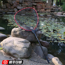 Fishing Walker Luya copy net portable silicone fishing net pocket anti-hanging ultra-light telescopic raft fishing big fishing aluminum alloy