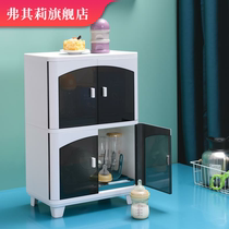Baby bottle storage box drain with lid dustproof storage rack locker drying rack baby tableware storage box