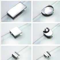  Table u-shaped glass clip on the wall glass partition clip fixing card Punching bracket Shelf fixing buckle Clip buckle
