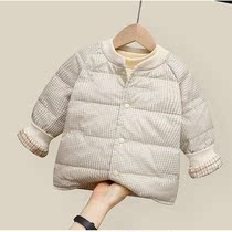 Off-season clearance children's down liner infant light warm coat for boys and girls short casual cotton-padded jacket