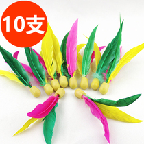 (10) Three-fur ball shuttlecock board Badminton Cricket shuttlecock ball board Badminton Badminton Chicken feather ball Badminton health ball