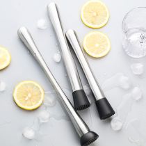 Plus a touch 304 stainless steel mash stick crushed ice stick lemon fruit pine meat hammer press juice stick milk tea shop commercial