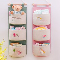 Large capacity wall hanging fabric door rear storage bag hanging hanging wall storage bag hanging wall storage bag