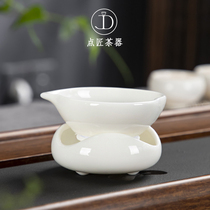 DeHua goat Jade white porcelain tea leak ceramic tea tea filter high density filter kung fu tea accessories