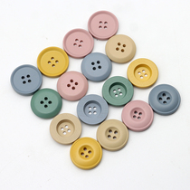 High grade resin button coat trench coat coat sweater suit color beige Green Blue Pink yellow button