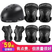 Roller skating protective gear equipment Adult full set of protection adult skateboard skates skating anti-fall sheath Female protective suit