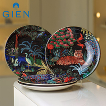 GIEN French imported tableware ceramic plate dinner bowl tea cup tea set home gifts ornaments Palace Garden series