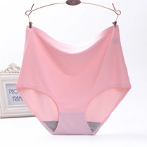 High waist underwear women summer new breathable large size one piece seamless briefs