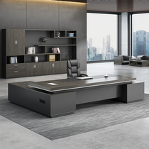 Hongheng simple modern boss desk President Office table and chair combination single manager big class office furniture
