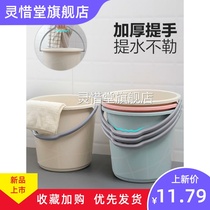 Thickened large rectangular wash mop hands-free plate sponge Mop Mop Mop squeezed water bucket household plastic