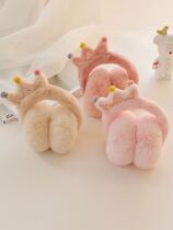 Childrens earmuffs hairy childrens net red earmuffs winter New Children girl plush earrings ear warmers