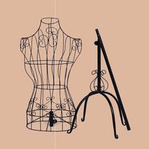 New body European-style iron art models frame women props wedding dresses for clothing racks half-body hot selling womens clothes hanger exhibition