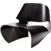Nordic New Designer GRP Profiled Sofa Chair Submodern Art Creative Minima Villa Arc Seat