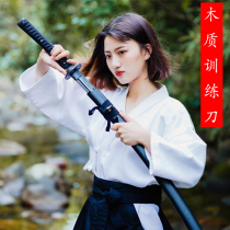 Pull the sword mu dao sheathed ju he dao practice mu dao jian training zhu dao Samurai blade wooden tai dao wooden sword